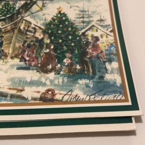 United State Navy Memorial Foundation 10 Holiday Christmas Cards by John Ferrie - Picture 8 of 13